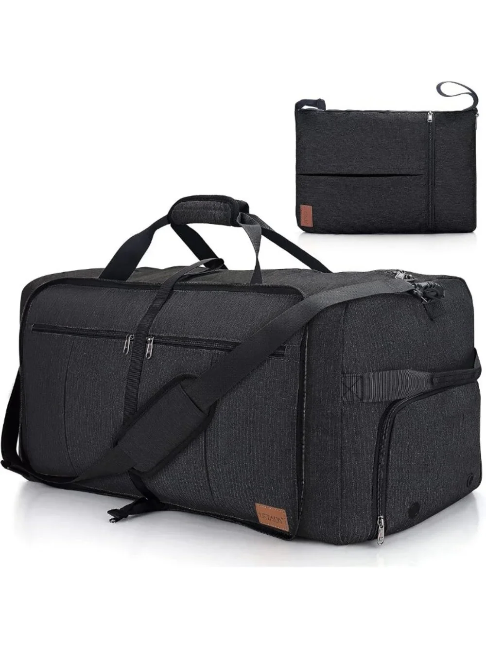 Extra Large 100L Waterproof Foldable Duffle Bag with Shoe Compartment - Gym